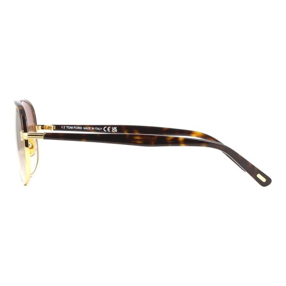 New TOM FORD Maxwell Gold Aviator FT1019/S 30F Sunglasses Women - Picture 3 of 4